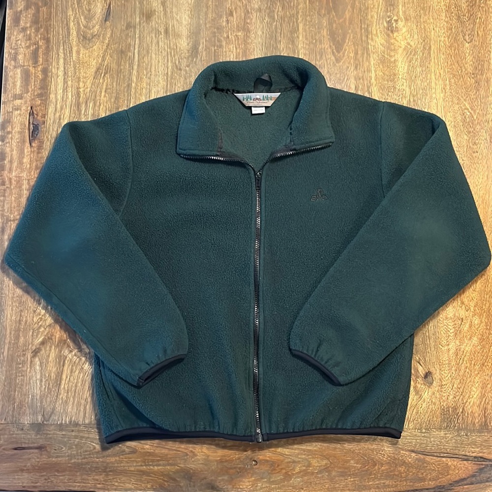Green Eastern mountain sports full zip fleece EMS